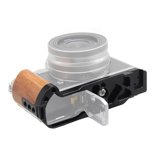 L Shape Quick Release Plate Hand Grip for Nikon Z FC DSLR Camera Bracket 1/4 Hole Wood Side Handle ZFC Extension Rig Accessories