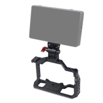 DSLR Camera Cage Monitor Holder Top Side Handle Grip Rig Microphone LED Fill Light Kit for Sony Alpha a7c A7C Camera Accessories