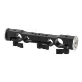 BGNing 19mm Dual Hole Rod Clamp Railblock 19mm-12mm / 19mm-15mm M6 ARRI Rosette Mount Holder for DSLR Camera LWS Support Vlog