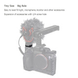 BGNing Mini Cold Shoe Mount Adapter Base Connector w/ 1/4  Screw for Monitor Fill Light Microphone DSLR Camera Cage Video Rig