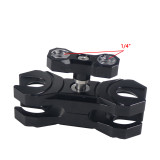Adjustable Camera Diving Light Butterfly Clip Arm Clamp Mount Open Holes Extended Bracket Adapter Underwater Accessories