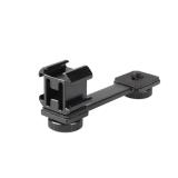 3 In 1 Cold Shoe Mount Adapter Extension Bracket Holder for zhiyun Smooth 4 for OSMO Mobile 2 to Microphone Fill Light DSLR