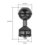 Universal Aluminum Desktop C Type Action Camera Phone Clamp Mini Ball Head Tripod for SLR Flash Light Bracket Stand Photography