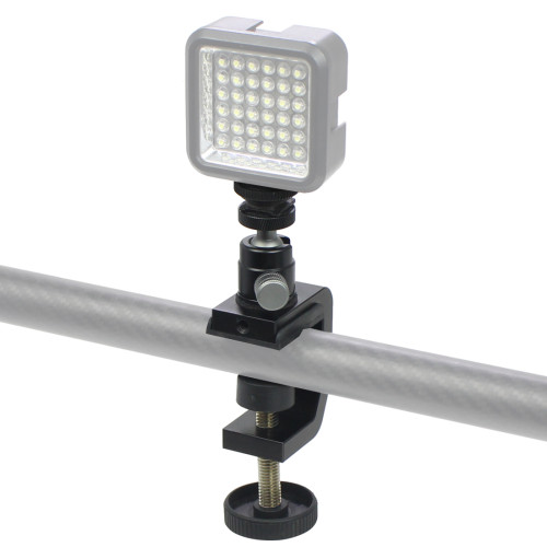 For GoPro13 Universal Aluminum Desktop C Type Action Camera Phone Clamp Mini Ball Head Tripod for SLR Flash Light Bracket Stand Photography
