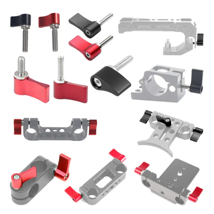 M5 Aluminum Alloy L-type Handle Screw Locking 7-shaped Adjustable knob Screw  for GoPro DSLR Camera 12/17/20/22/25mm