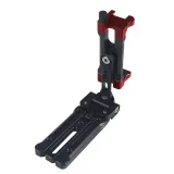 Tripod Mount w Mobile Phone Clip Holder Vertical Bracket 360 Degree Rotating Tripod Adapter Vertical Shooting Phone Mount Holder
