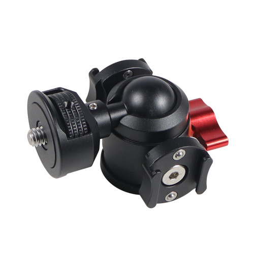 Mini Tripod Swivel Ball Head with Cold Shoe Mount Adapter for DSLR Camera Monitor Vlog Flash Light Microphone Magic Arm Stand