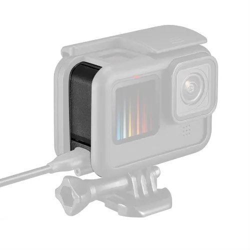 Battery Cover Removable Charging Port Adapter Battery Door for GoPro Hero 11 Black Mini 11 10 9 8 Side Case Mount Accessories