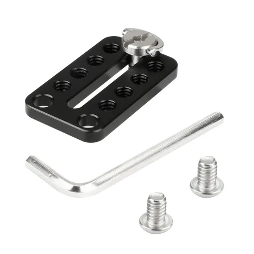 Universal Top Cheese Plate With 1/4 -20 Thread Holes Applicable For On-camera Monitor Camera Cage Rig Supportng System