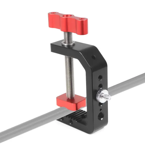 1/4 3/8 Thread Desktop C-Type Super Crab Clamp Adjustable Desk Fixed Holder Clip For SLR Camera Photo Studio Light Stand Bracket