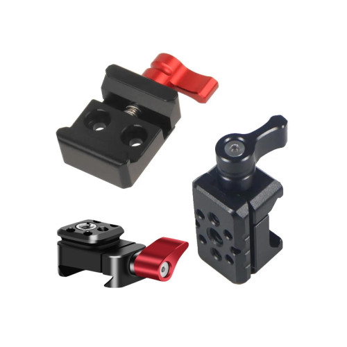 Quick Release Clamp for DJI Ronin SC SC2 Handheld Gimbal Stabilizer Bracket with 1/4  3/8  Holes Extension ARRI Mount Adapter