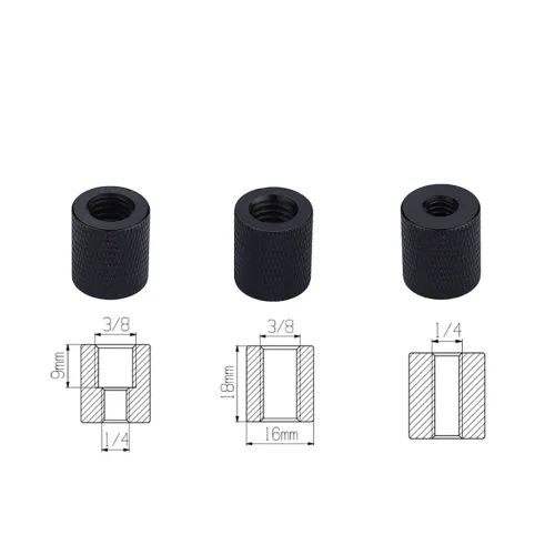 Metal Camera Screw 1/4 to 1/4 3/8 Conversion Screw Tripod Ballhead Connector Adapter Mount for Camera Photo Studio Accessories