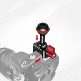 Minitor Magic Arm Dual Head 20mm Ballhead NATO Clamp Cold Shoe Mount 1/4 Screw for DSLR Camera Cage Fill Light LED Mic Bracket