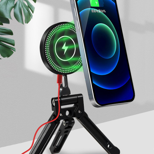 BGNing Magnetic Quick Installation Multi-purpose Chargeable Board Mobile Phone Camera Stand For Huawei P60, Iphone 15, DSLR, Canon, Sony and other devices For 38mm Quick Installation Clip, Tripod Accessories