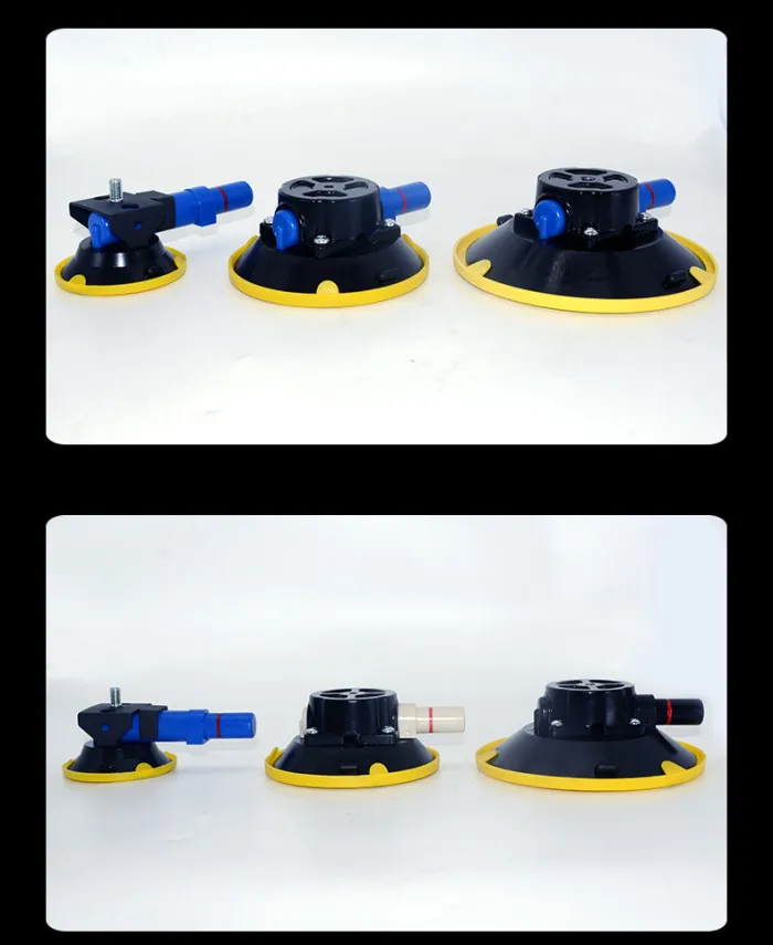 Blue Car Mounted Powerful Hand Pump Suction Cup Camera Stabilizer Bracket Multiple Inches And Screws Compatible With RAM DJI