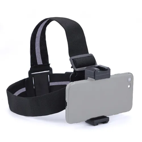 Head Strap Adjustable Universal Mobile Phone Clip Fix Mount Cellphone Holder for Samsung iphone Insta360 X3