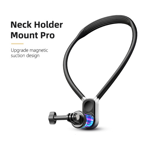 Silicone Neck Hold Mount for GoPro Hero 12 11 10 9 8 7 6 for Insta360 DJI Pocket 3 Smartphone Magnetic Action Camera Accessories