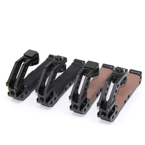 Universal Camera Top Handle Silicone Handgrip with Cold Shoe Mount 3/8 Arri Locating Screw for Canon Sony DSLR Camera Cage Rig