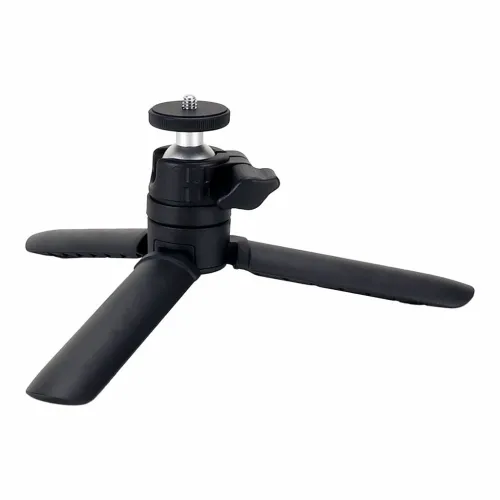 Foldable Mini Tripod Desktop Selfie Stick Tripod Stand with 1/4 Screw Ballhead Handle Grip For Projector Camera Phone 2KG Load