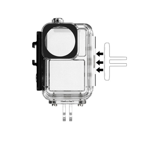 Underwater 45M Waterproof Case Diving & Swimming Protective Housing Shell For DJI OSMO Action 3 4 5 Sports Camera Accessories