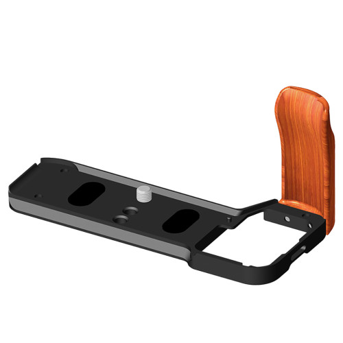 A7CII/A7CR Handgrip Camera L Bracket with Wooden Handle For Sony A7C2/A7CR/A7CII Quick Release QR Plate Extension Hand Grip
