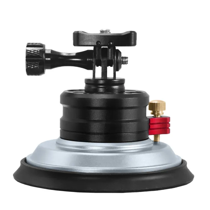 BGNing 4 Inch Aluminum Car vacuum suction cup Camera Mount for DJI OSMO POCKET 3 / action 5pro / Insta360 X4 / GOPRO 13 Sports Camera