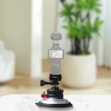 BGNing 4 Inch Aluminum Car vacuum suction cup Camera Mount for DJI OSMO POCKET 3 / action 5pro / Insta360 X4 / GOPRO 13 Sports Camera