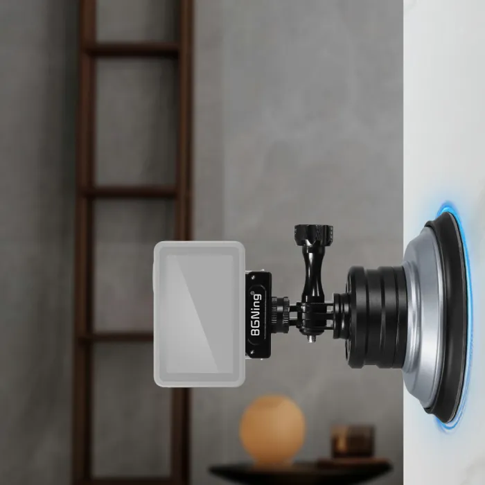 BGNing 4 Inch Aluminum Car vacuum suction cup Camera Mount for DJI OSMO POCKET 3 / action 5pro / Insta360 X4 / GOPRO 13 Sports Camera