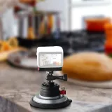BGNing 4 Inch Aluminum Car vacuum suction cup Camera Mount for DJI OSMO POCKET 3 / action 5pro / Insta360 X4 / GOPRO 13 Sports Camera