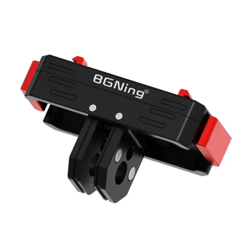 BGNing Aluminum Alloy Magnetic Mount Quick Release Base Bracket 2-Slot Adapter 1/4 Screw Connection for Insta360 Ace for Insta360 ACE Pro2/X3/X4 Action Camera Accessories