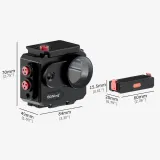 BGNing 80m Diving Case For Insta360 go3/go3s Magnetic Quick Release Aluminium Dive Waterproof Box Housing Case Protector Frame