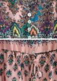 R.Vivimos Women's Summer Button Up Floral Print Split Beach Maxi Dresses