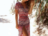 R.Vivimos Womens Summer Long Sleeve Cardigan Sexy Maxi Dresses