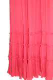 R.Vivimos Women Summer Cotton Sexy Blackless Long Dresses