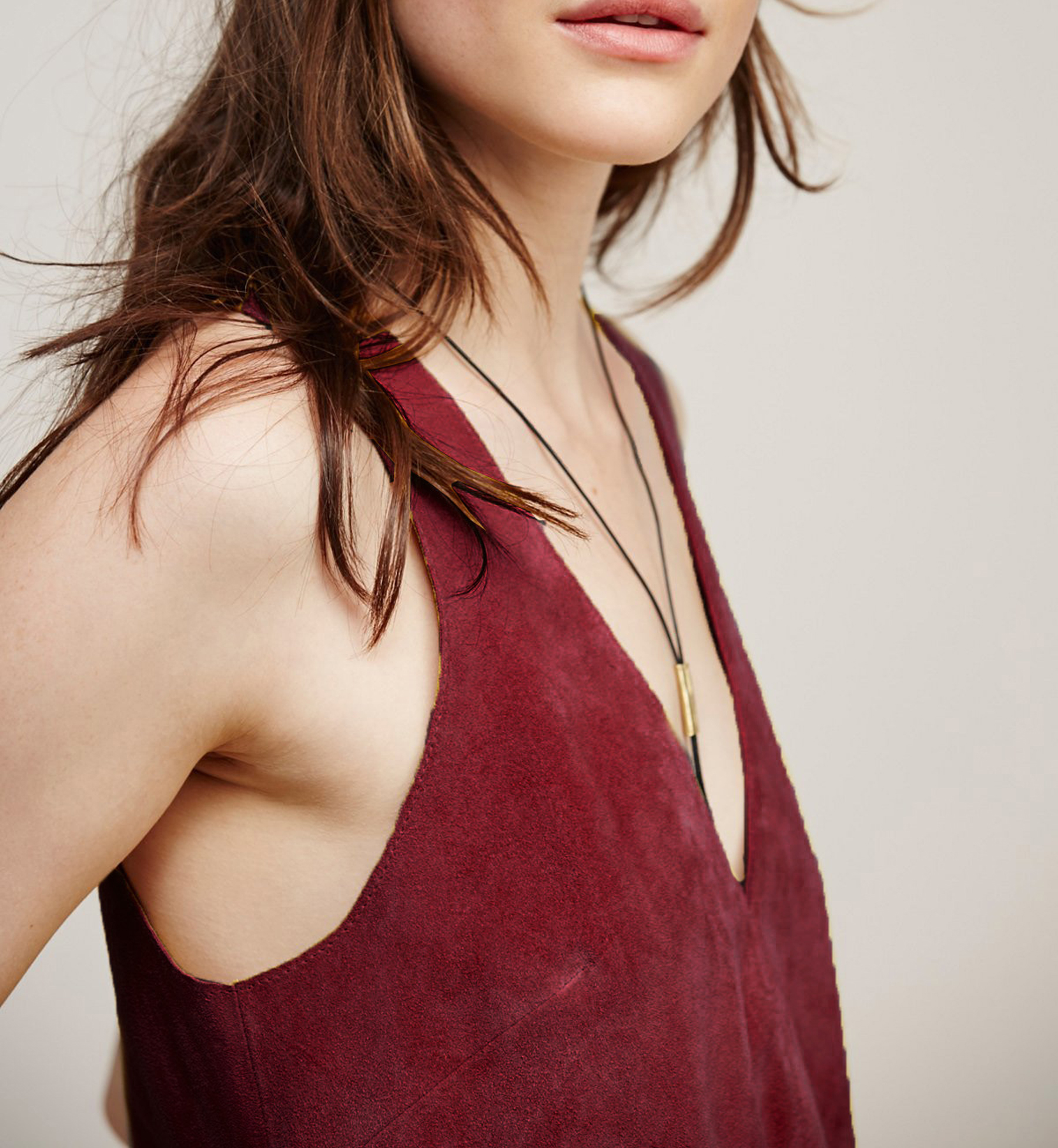 R.Vivimos Women Autumn Suede Vintage V Neck Sleeveless Pockets A Line Dresses3