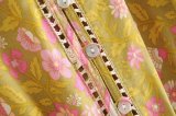 R.Vivimos Women's Summer Cotton Short Sleeve Ruffled Button Up Floral Print Midi Dress