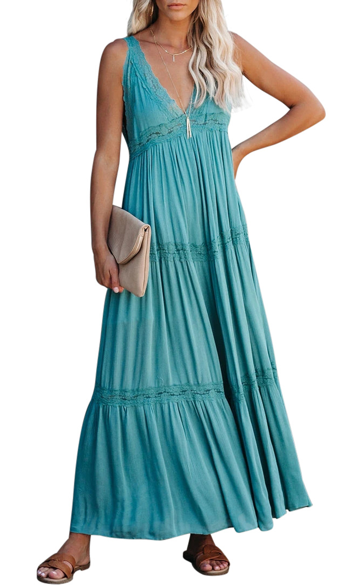Casual tank cheap maxi dress