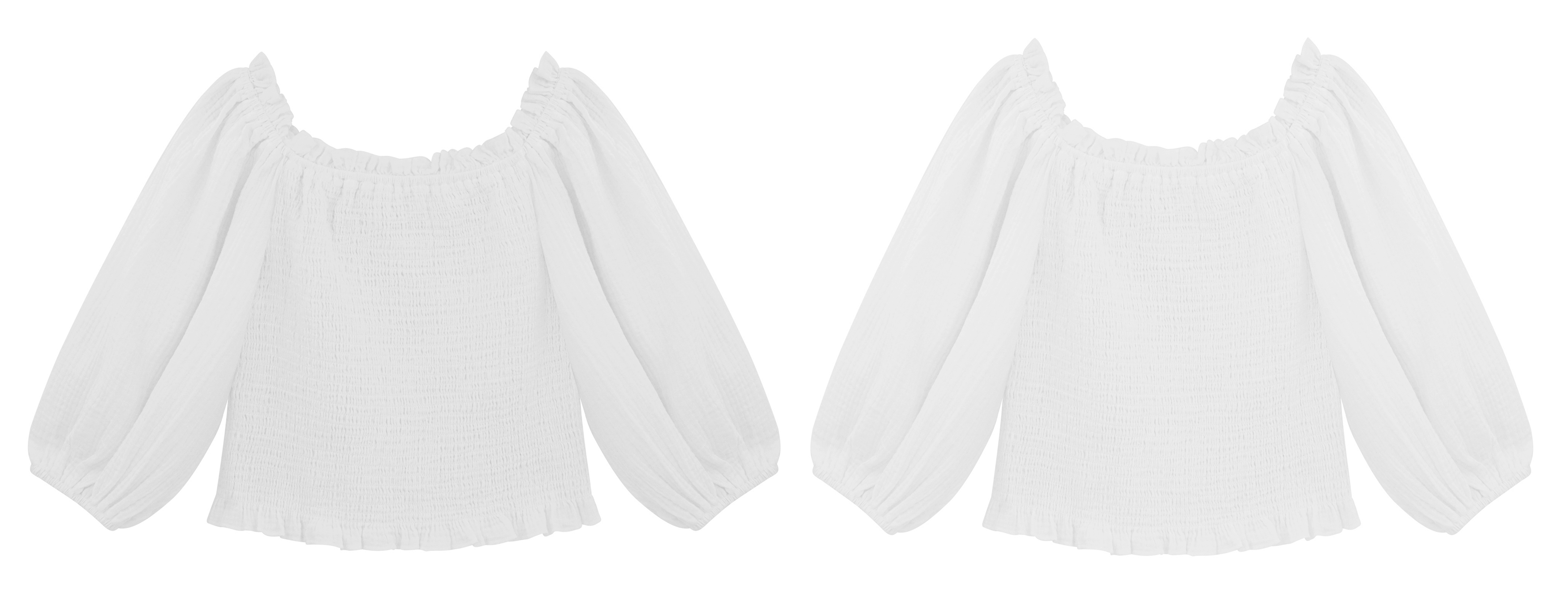 R.Vivimos Women's Summer Linen Short Sleeves Off The Shoulder Crop Tops Ruffle Slim Blouses4