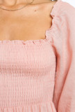 R.Vivimos Women's Summer Cotton Puff Sleeves Empire Waist Casual Polka Dots Mini Dress with Pockets