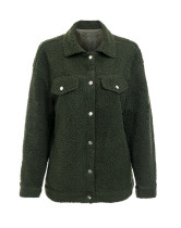 R.Vivimos Womens Winter Coat Lapel Fleece Fuzzy Teddi Faux Shearling Warm Outerwear Jackets