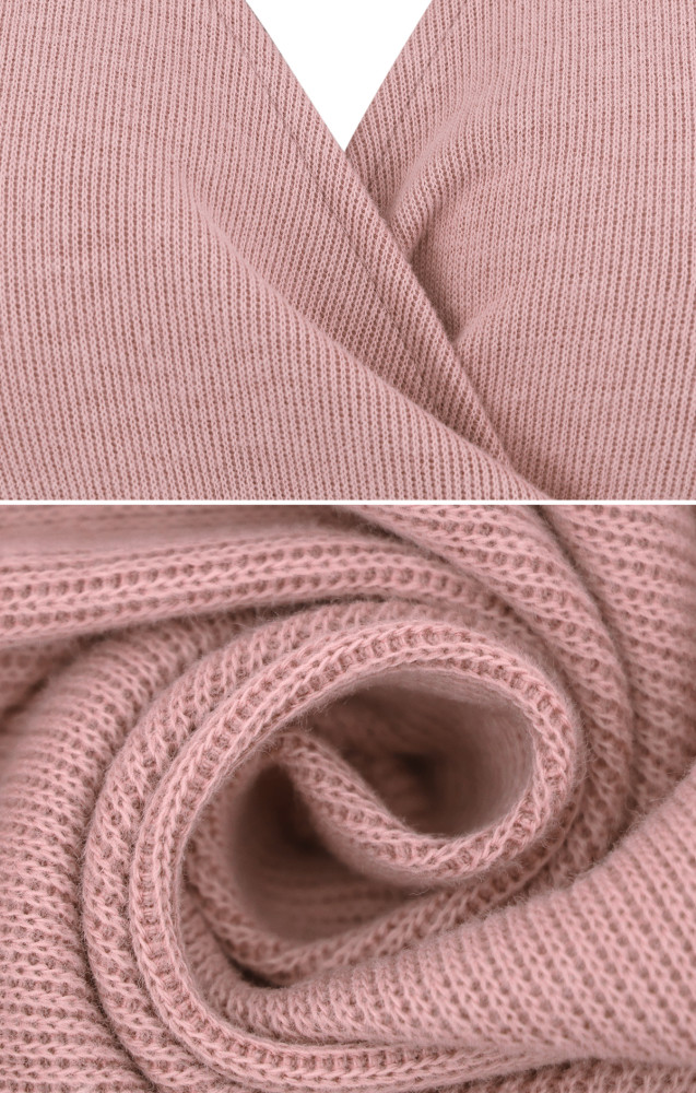 R.Vivimos Women's Winter Long Sleeve V Neck Asymmetrical Knit Sweater Dresses