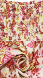 R.Vivimos Women's Summer Cotton Floral Print Short Sleeves Off-Shoulder Midi Flowy Dress