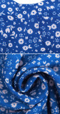 R.Vivimos Women's Summer Cotton V-Neck Spaghetti Straps Floral Print Backless Slit Boho Midi Dress
