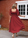 R.Vivimos Women Summer Half Sleeve Cotton Ruffled Vintage Elegant Backless A Line Flowy Long Dresses