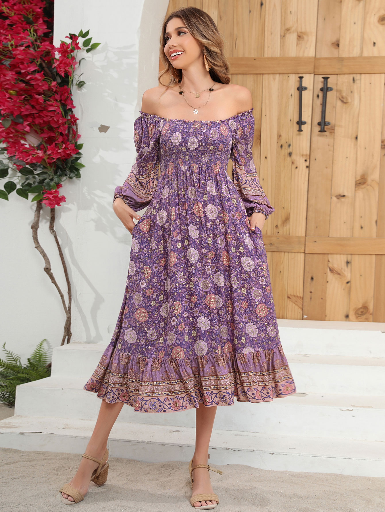 sachin and babi light blue dress Empire Waist Maxi Dresses main image 0
