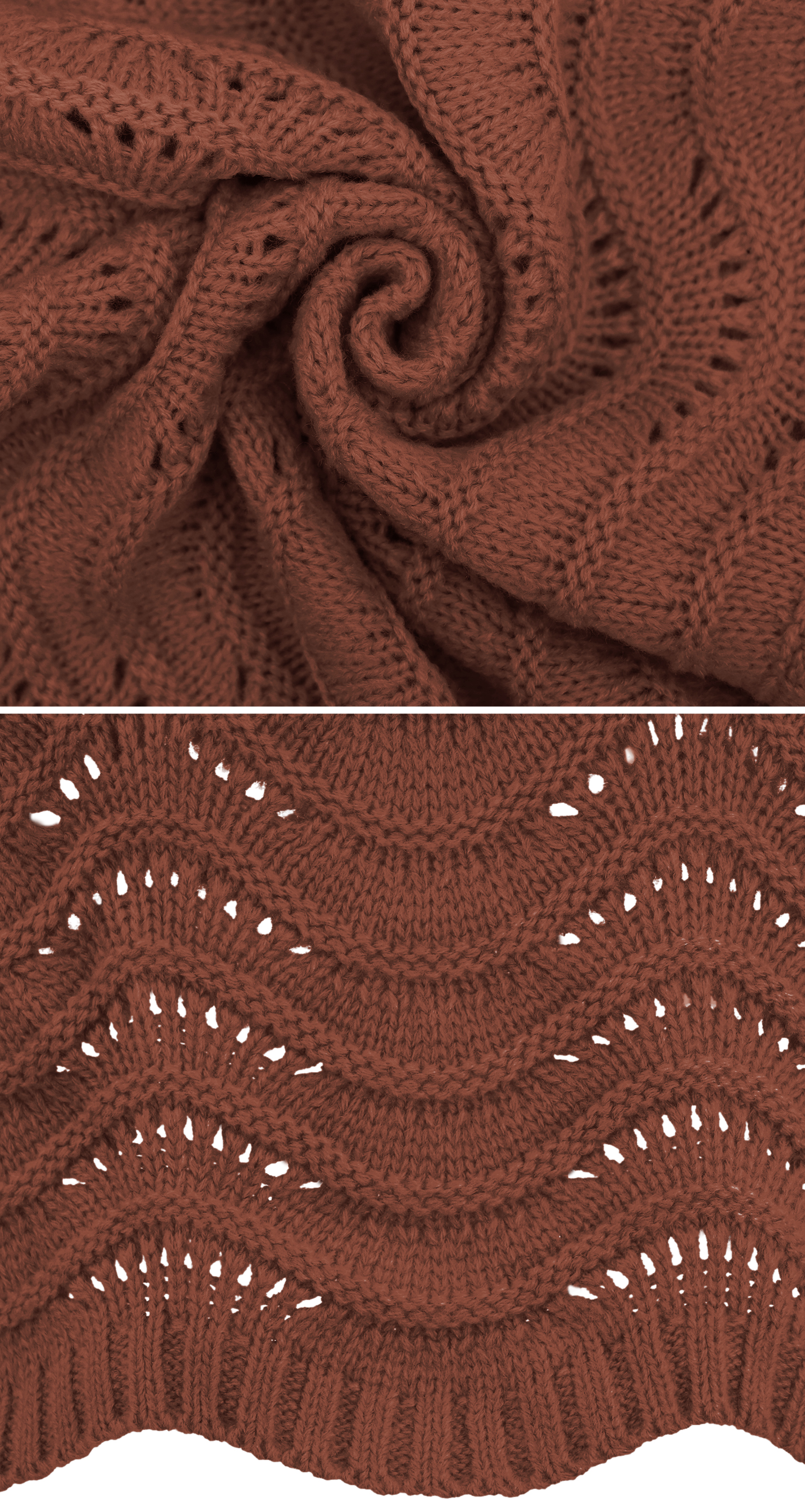 R.Vivimos Womens Cropped Sweater Long Sleeve Crew Neck Casual Tops Fashion Hollow Out Elastic Loose Knit Sweater Pullover 34