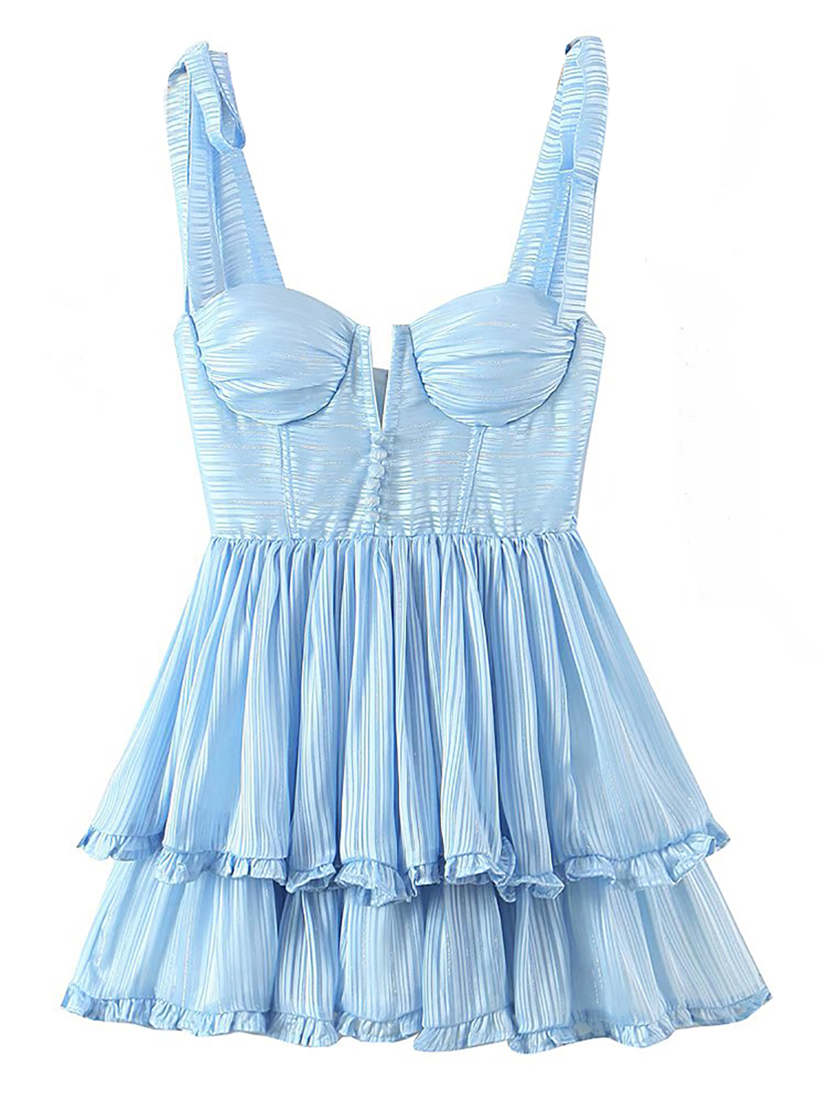 R.Vivimos Womens Corset Dress Summer 2024 Boho Floral Print Adjustable Straps Sexy Backless Layered Ruffle Hem Mini Sundress3