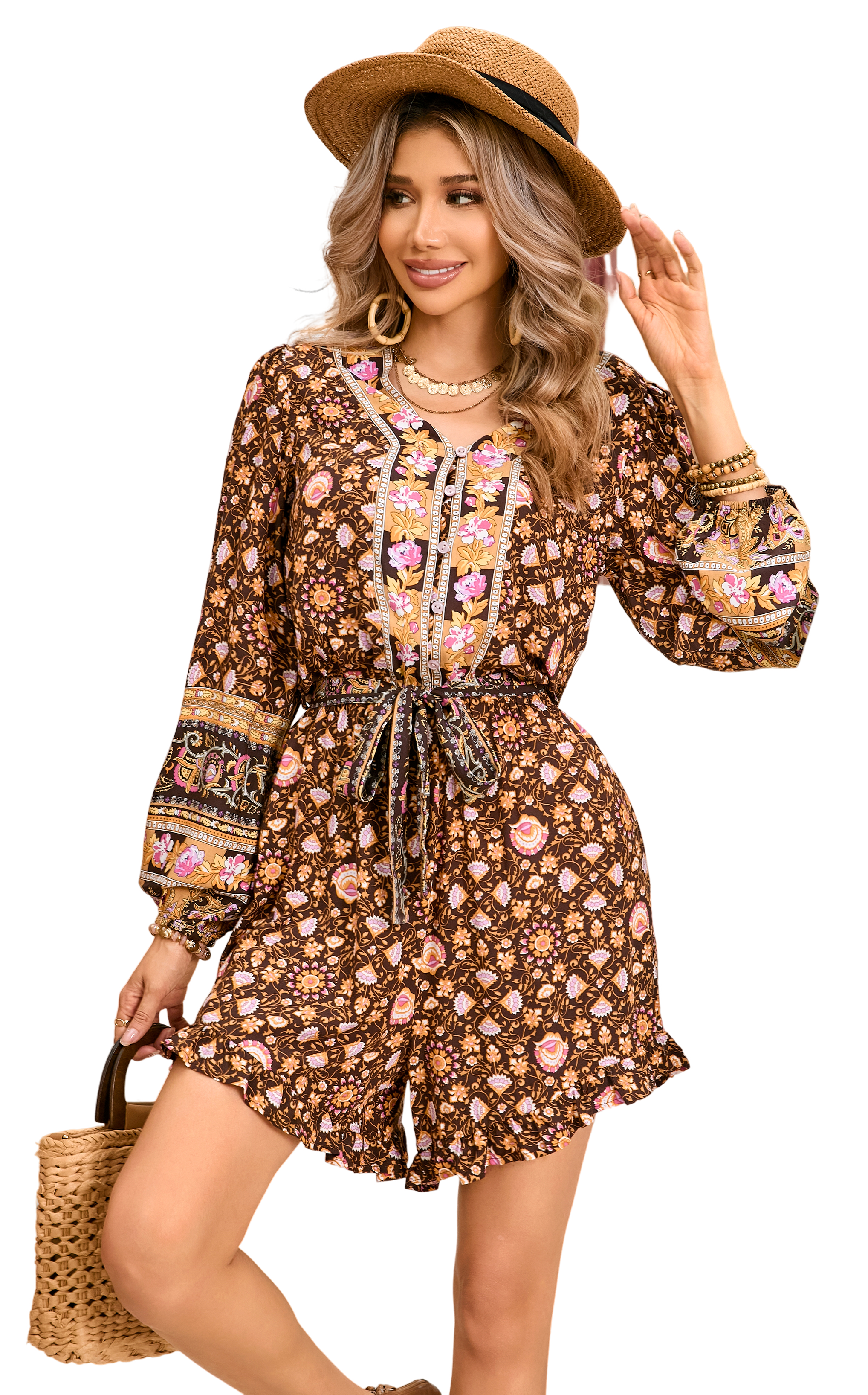 theVirgins original flower romper ロンパース theVirgins original flower