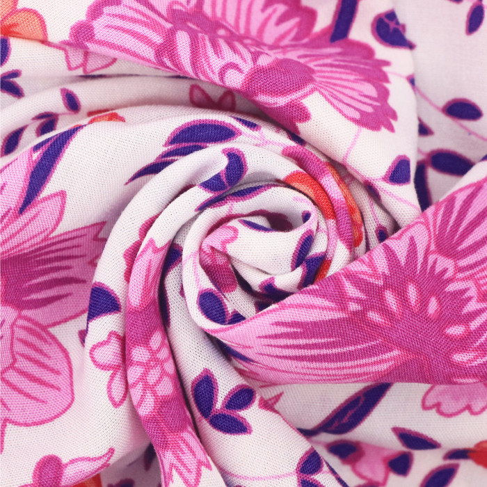 R.Vivimos Womens Summer Cotton Vintage Floral Print Boho Casual Long Skirt