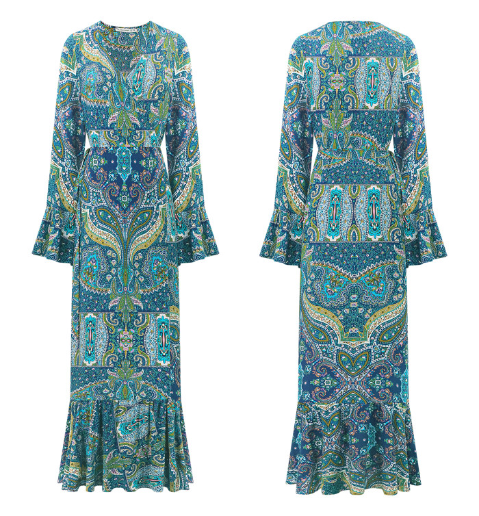 R.Vivimos Womens Summer Long Sleeve Cardigan Sexy Maxi Dresses